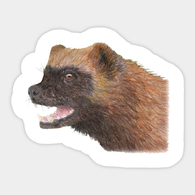 Wolverine Sticker by lindaursin